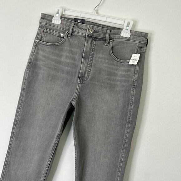 NEW Gap Vintage Slim Sky High Rise Jeans Womens Size 31 Short Gray - Picture 2 of 12